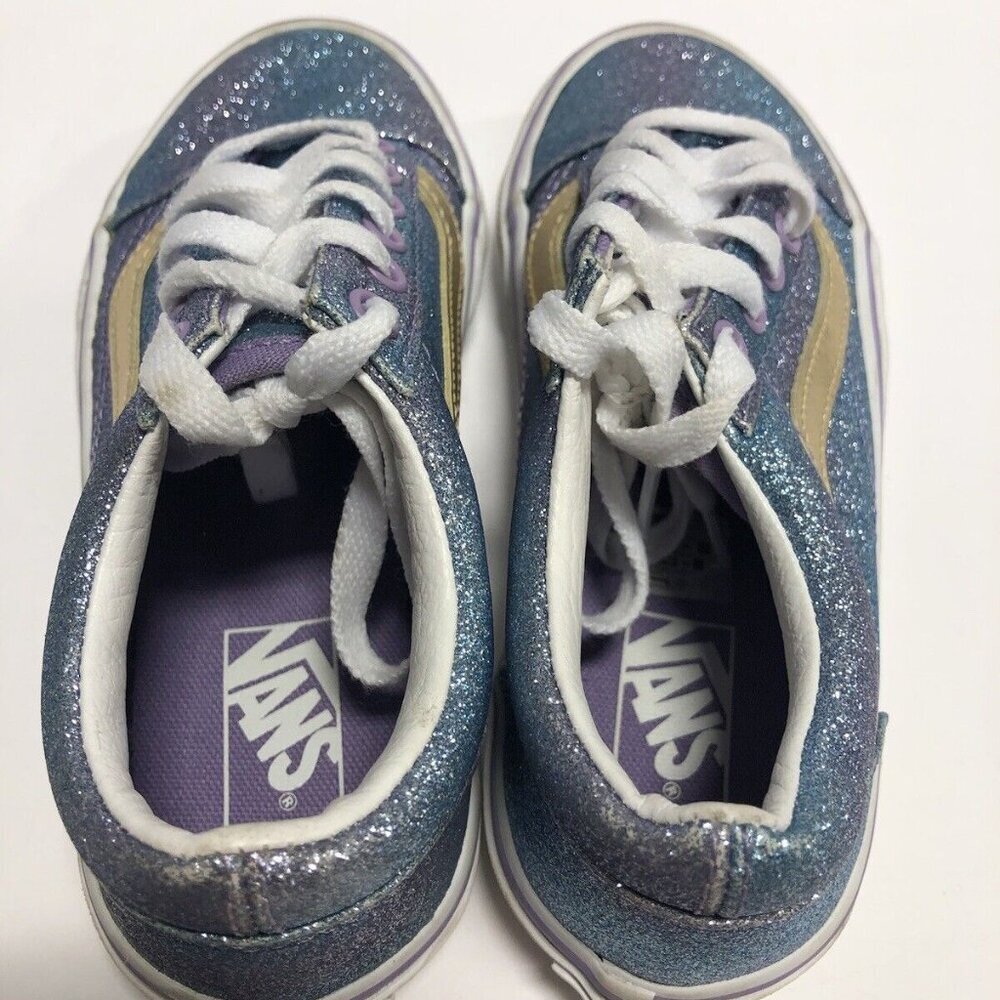 Vans Little Kids’ Old Skool Ombre Glitter Sneakers, Size 1M - Picture 4 of 6